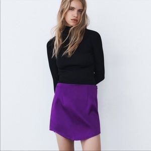 Zara Satin Mini Skirt